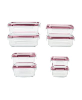 Sedona Kitchen - 16-Pc. Fluted Glass Storage Set