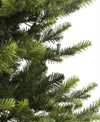 Puleo 7.5FT Pre-Lit Slim Royal Majestic Douglas Fir Downswept Tree