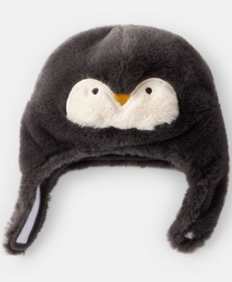 Baby Boys' or Baby Girls' Penguin Winter Trapper Hat