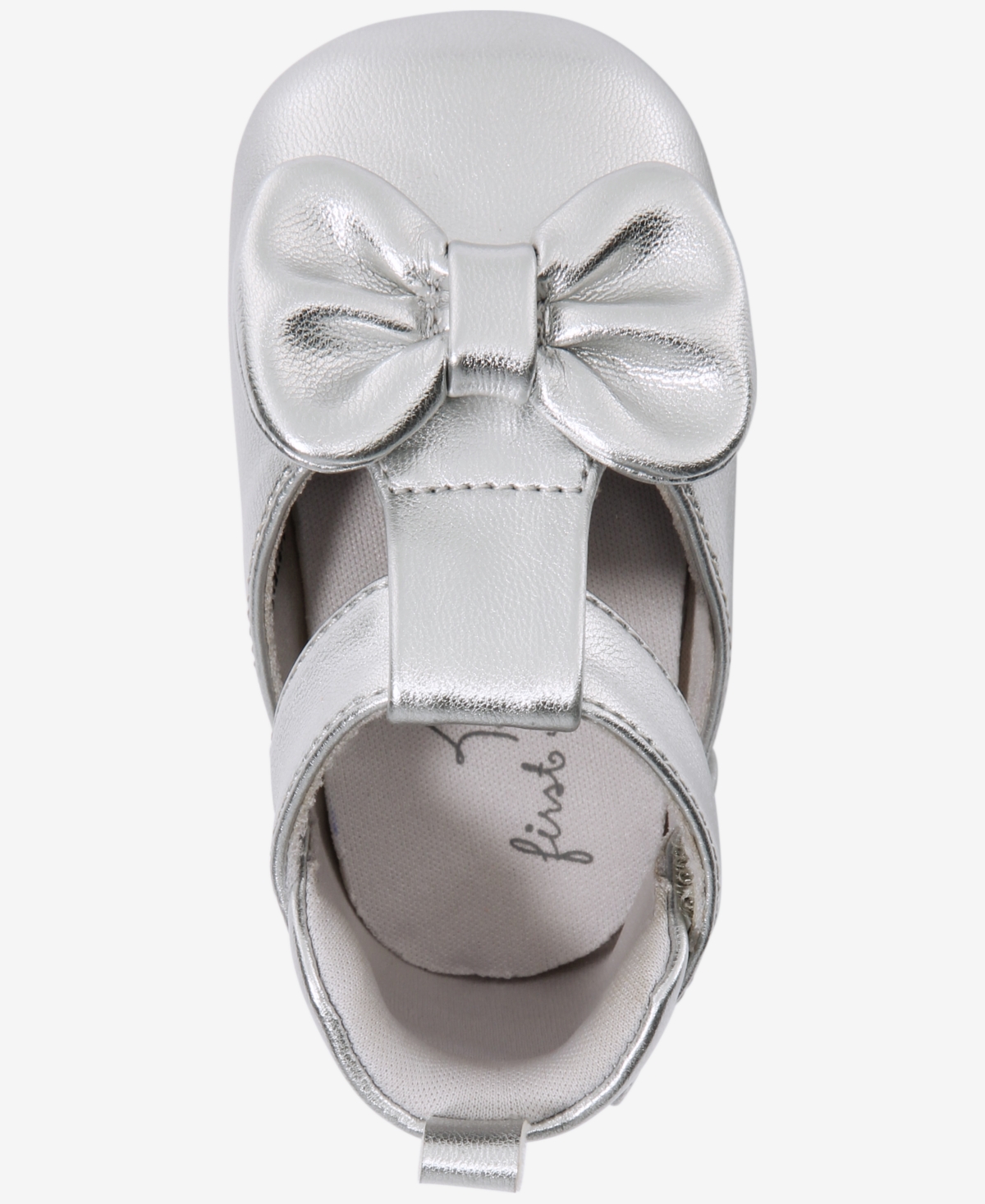 First Impressions Baby Girls Metallic Bow Shoes, Macy's Exclusive