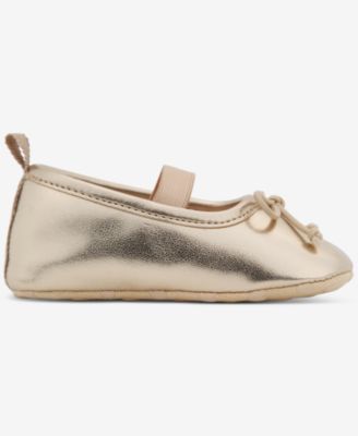 Baby Girls Soft Sole Metallic Ballet Flats, Macy's Exclusive