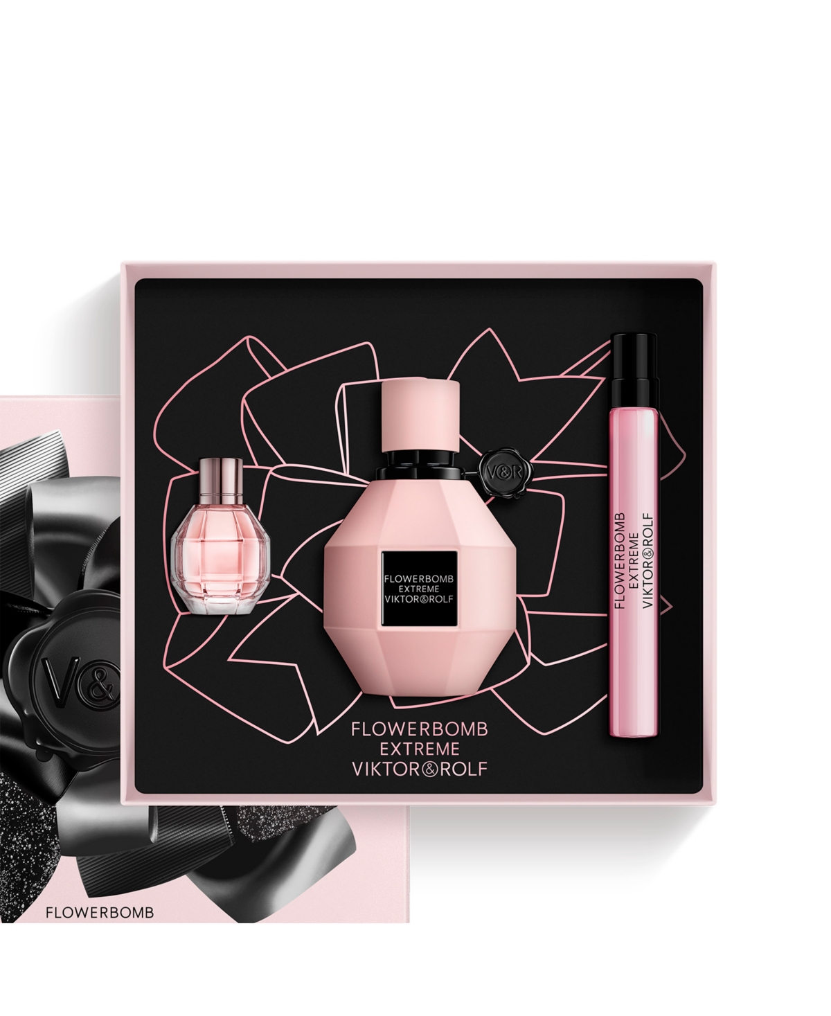 Viktor & Rolf 3-pc. Flowerbomb Extreme Eau De Parfum Gift Set In Transparent