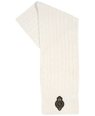 Cable Crest Patch Scarf