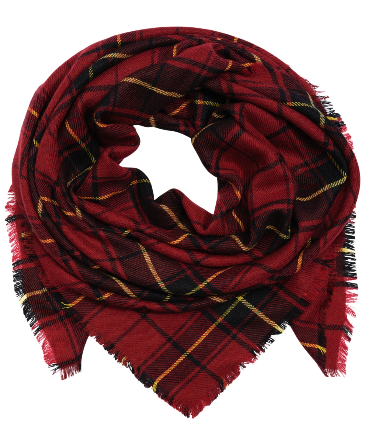 Ralph Lauren Lightweight Square Scarf In Red