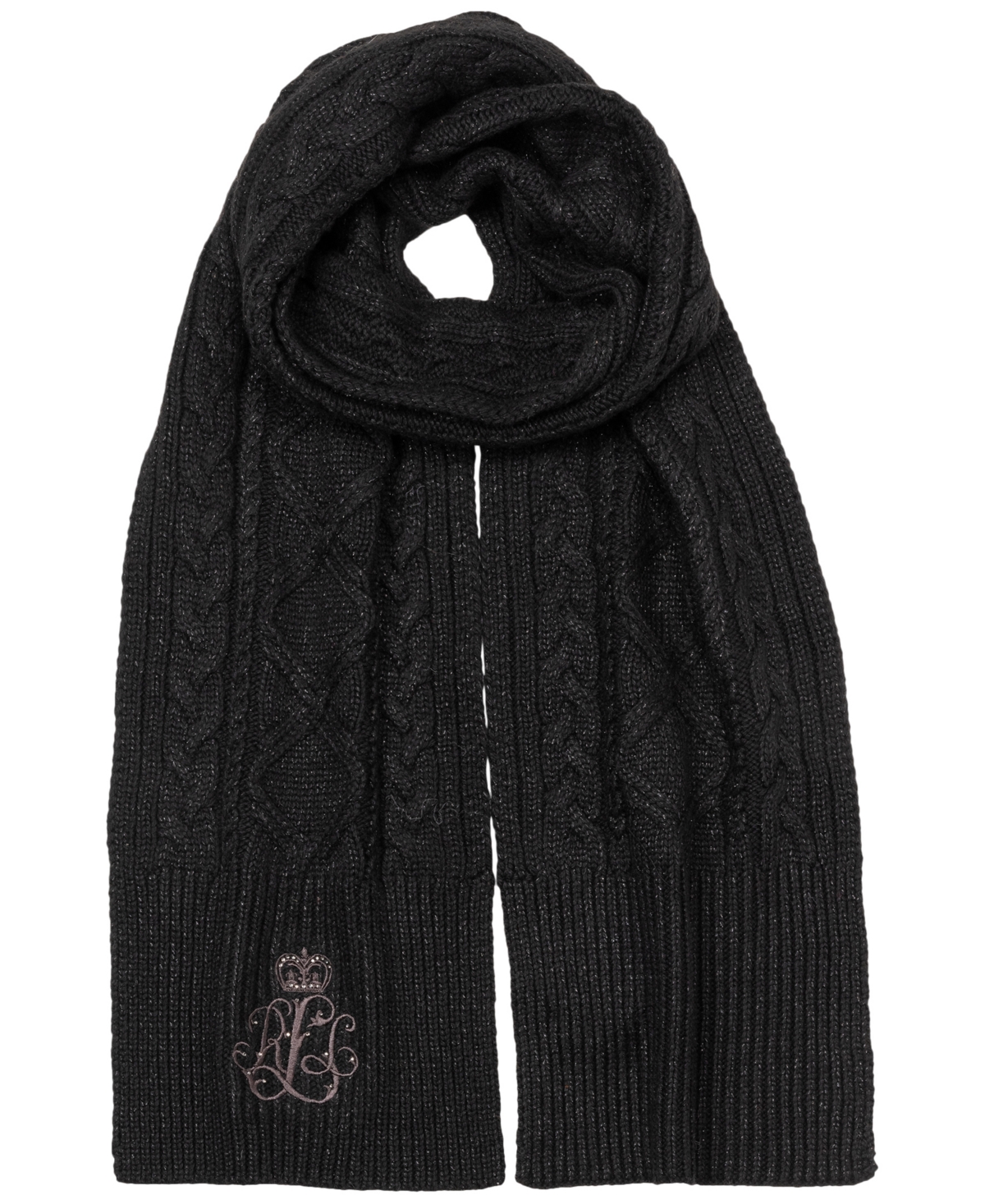 Lauren Ralph Lauren Metallic Cable Scarf