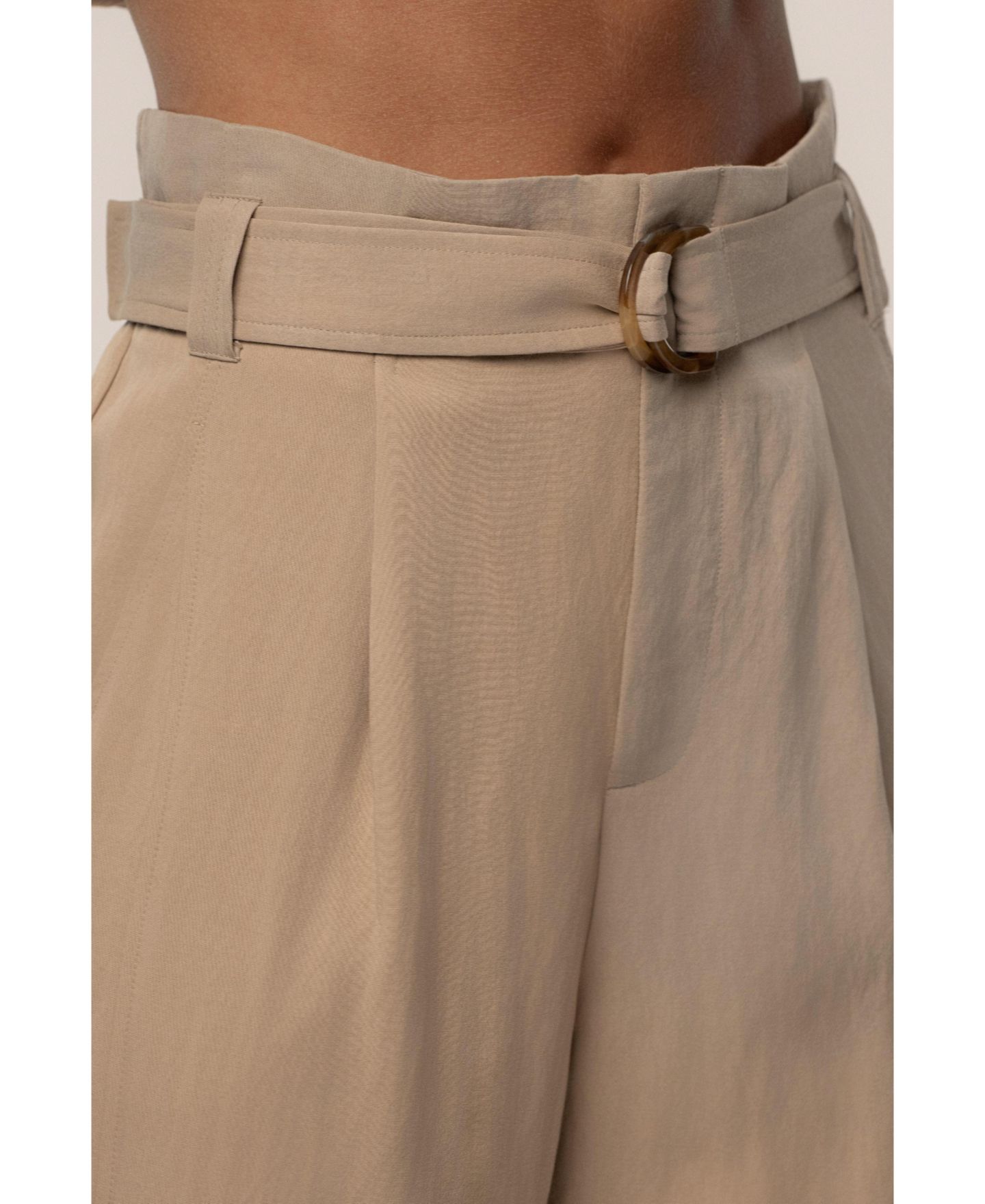 Женские брюки JLUXLABEL Boundless Belted Cargo, цвет: Бежевый — фото 5