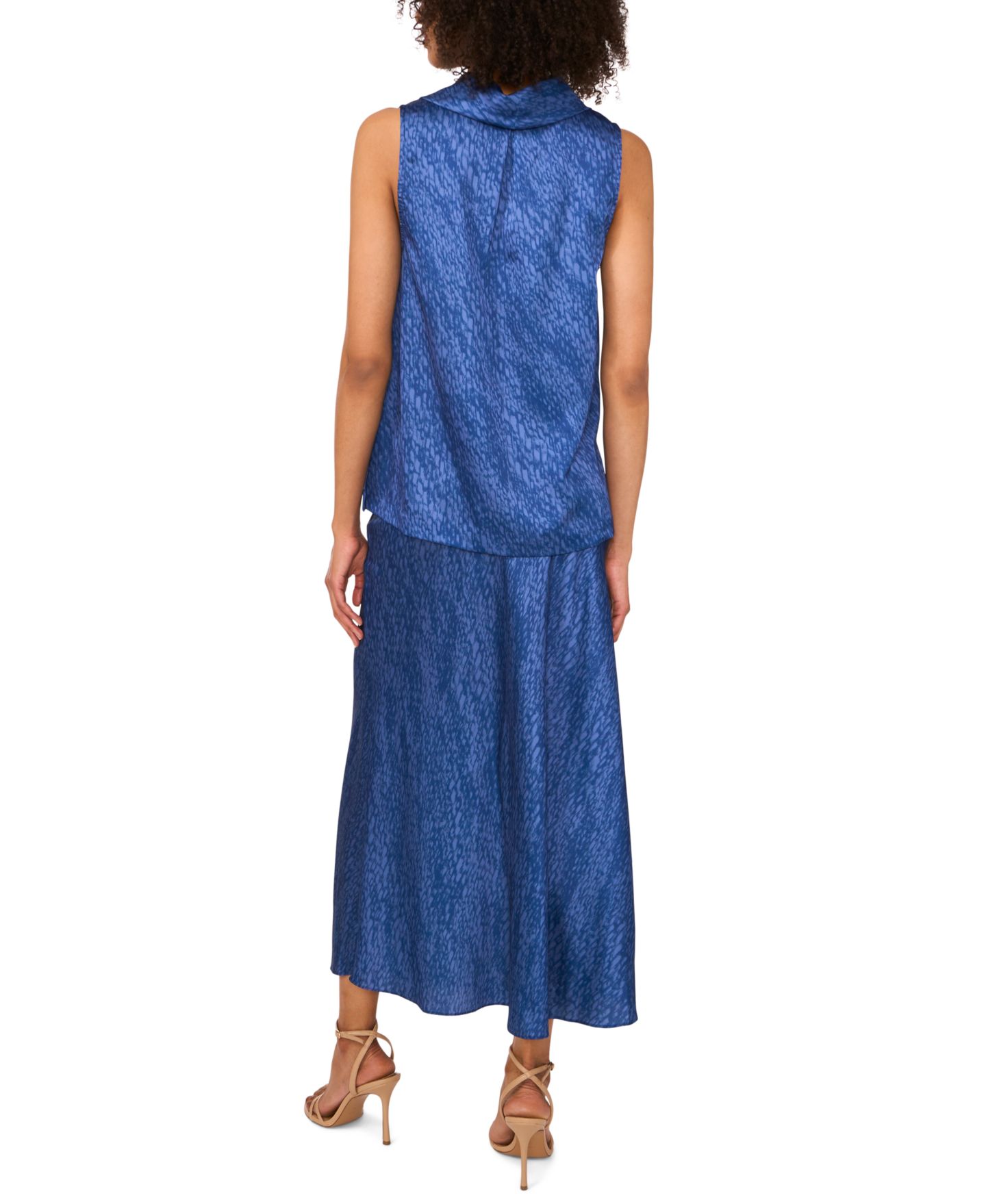 Женский топ Vince Camuto Sleeveless Cowl Neck, цвет: Blueberry — фото 4