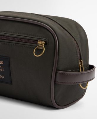 Men's Zippered Wax Wash Bag