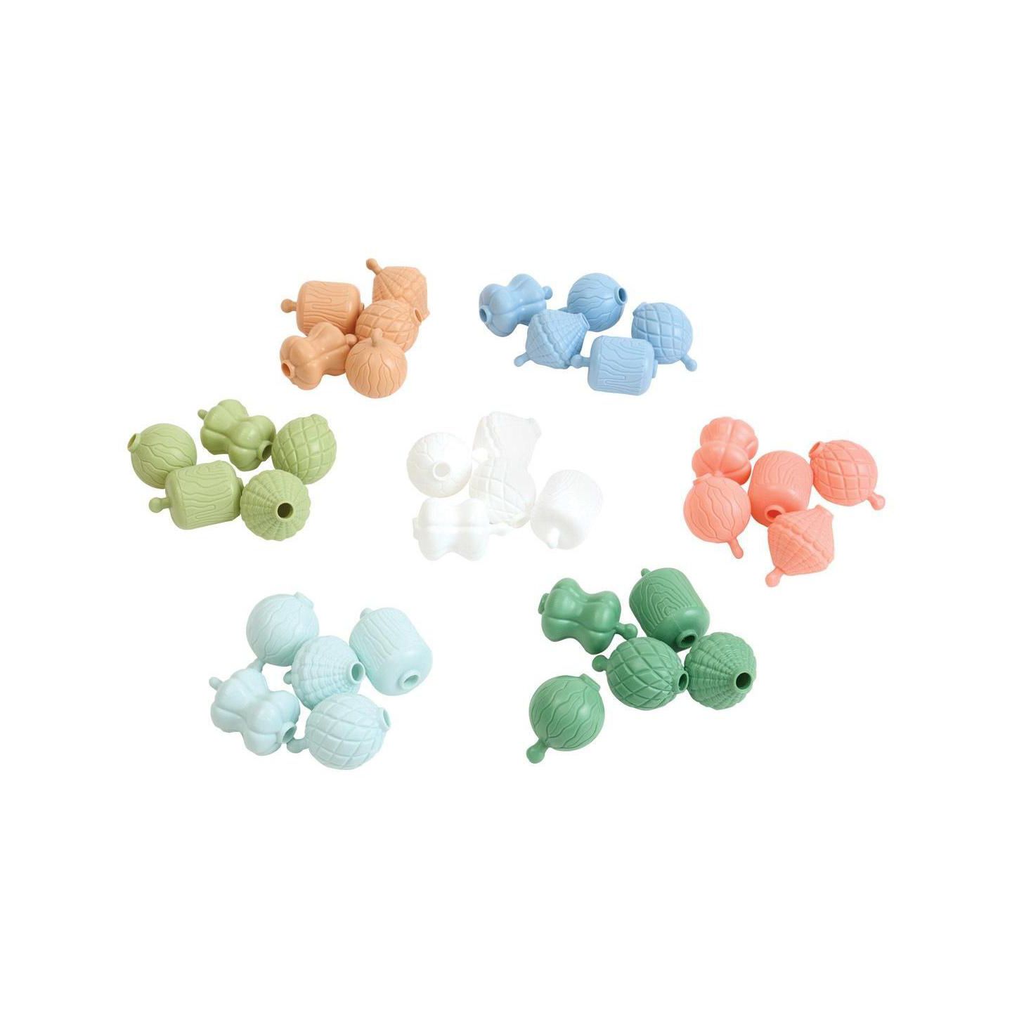 Детский конструктор Kaplan Early Learning Nature Easy-Link Friction-Fit 35-Piece Building Set, 12 Months and Up, цвет: Разноцветный — фото 7