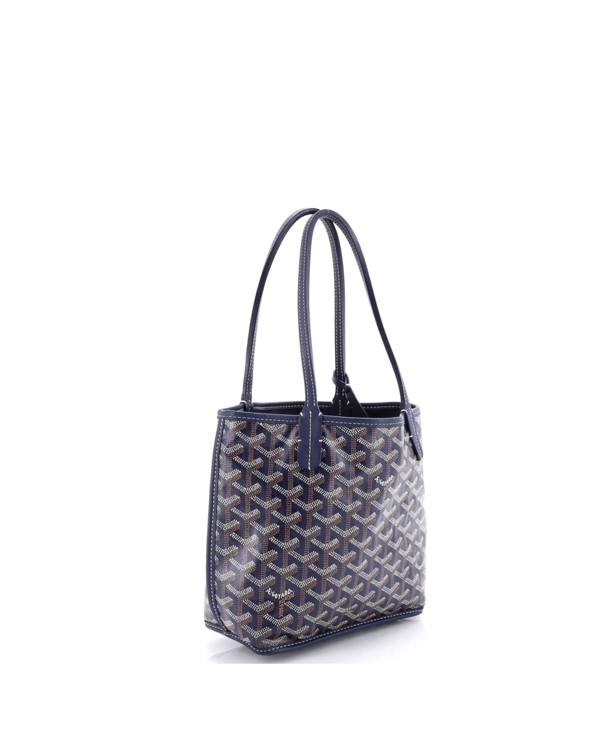 Pre-Owned Goyard Mini Anjou Reversible Tote Coated Canvas