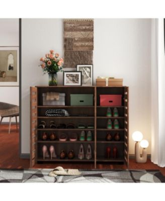 5-Tier Shoe Cabinet with Adjustable Shelves