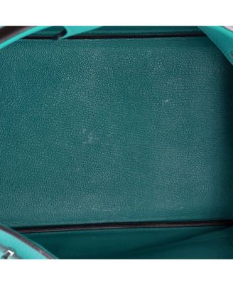 Birkin 35 Handbag Blue Togo with Palladium Hardware