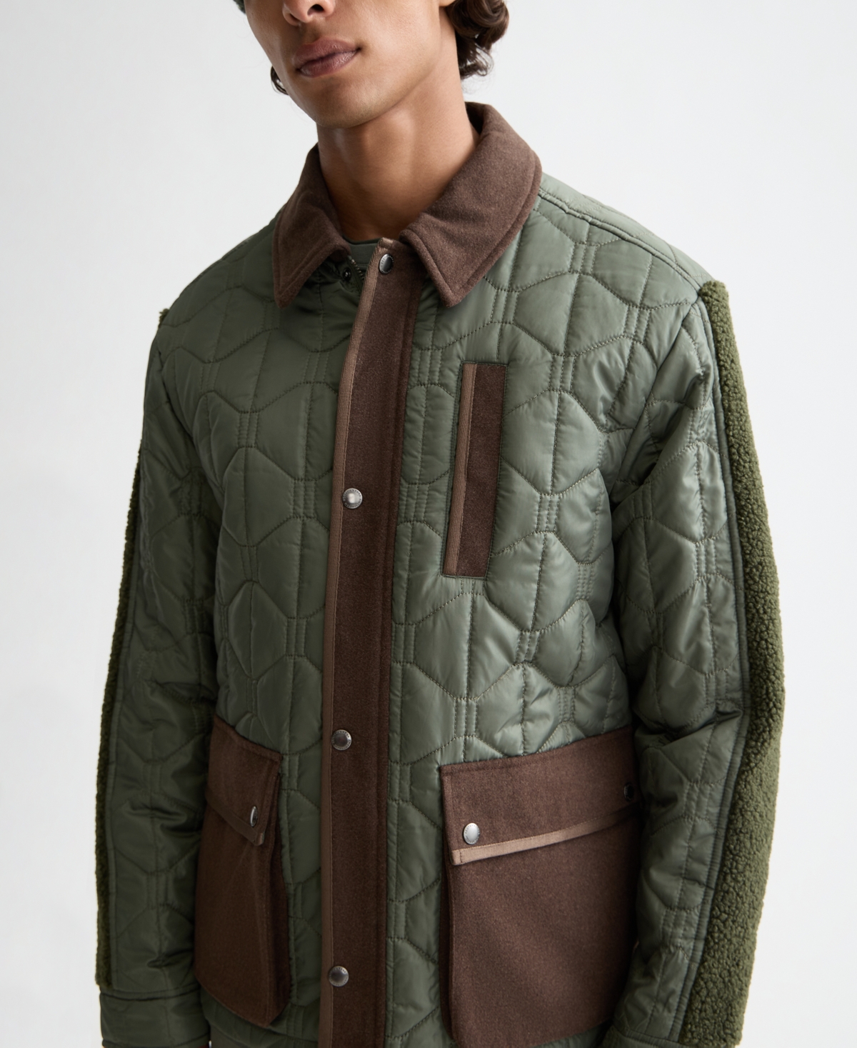 Scotch & Soda Men's Military Quilted Jacket