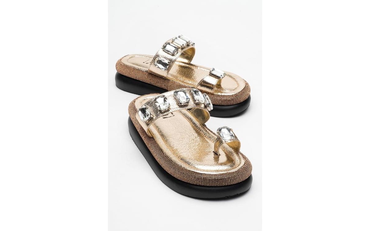 Prologue Shoes Evans Jeweled Platform Sandal (Women)