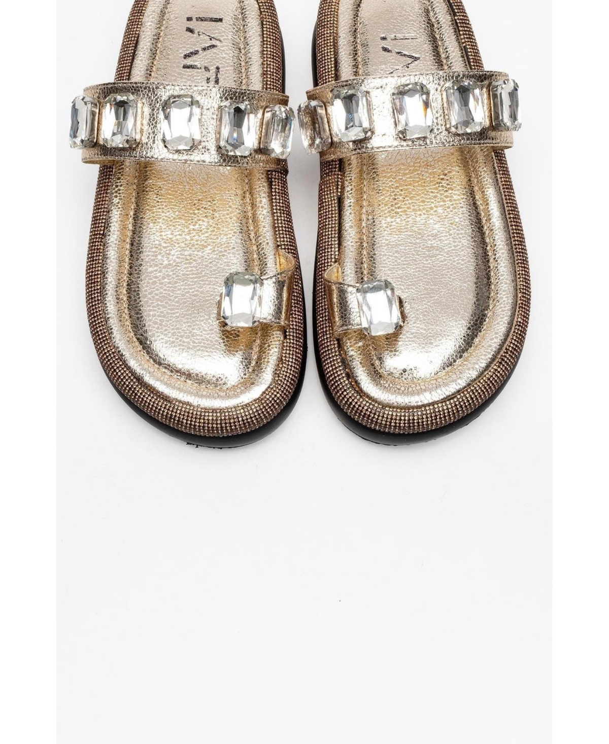 Prologue Shoes Evans Jeweled Platform Sandal (Women)