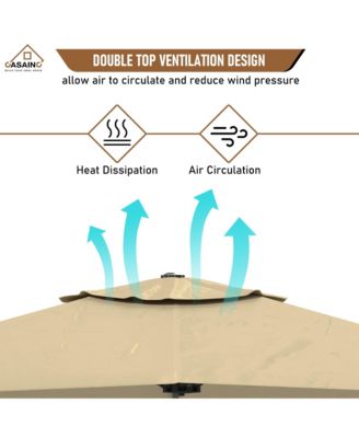 11 FT Square Cantilever Patio Umbrella