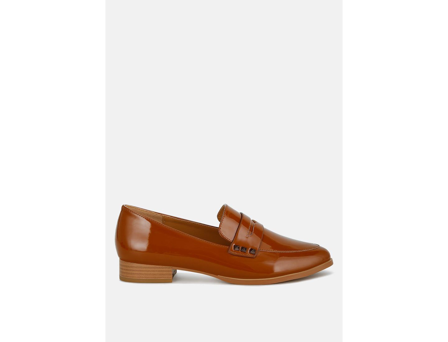 Женские туфли Rag & Co Noshiya Patent Pleather Penny, цвет: Бежевый / Хаки — фото 4