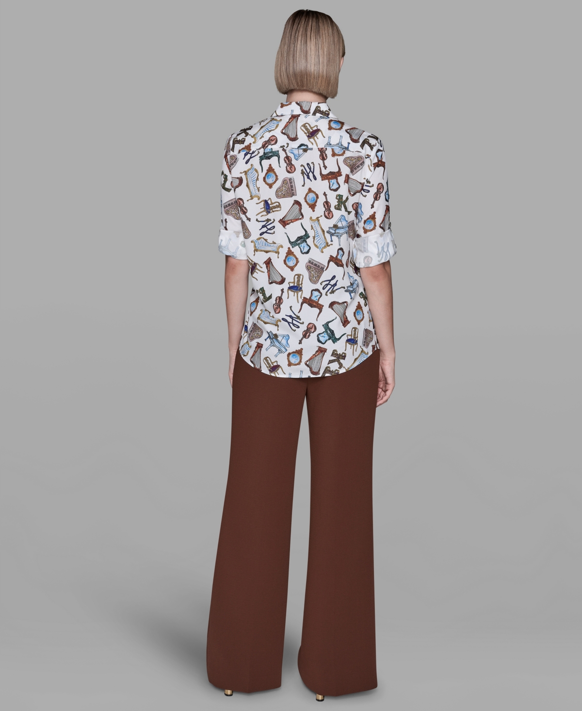 Karl Lagerfeld Paris Women's Print Top