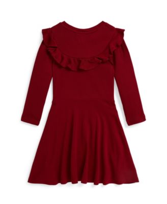 Girls 2T-6X Ruffled Long Sleeve Dress