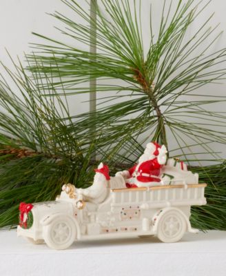 FROM THE VAULT! Mistletoe Park Fire Truck with Santa, Exclusively at Macy’s