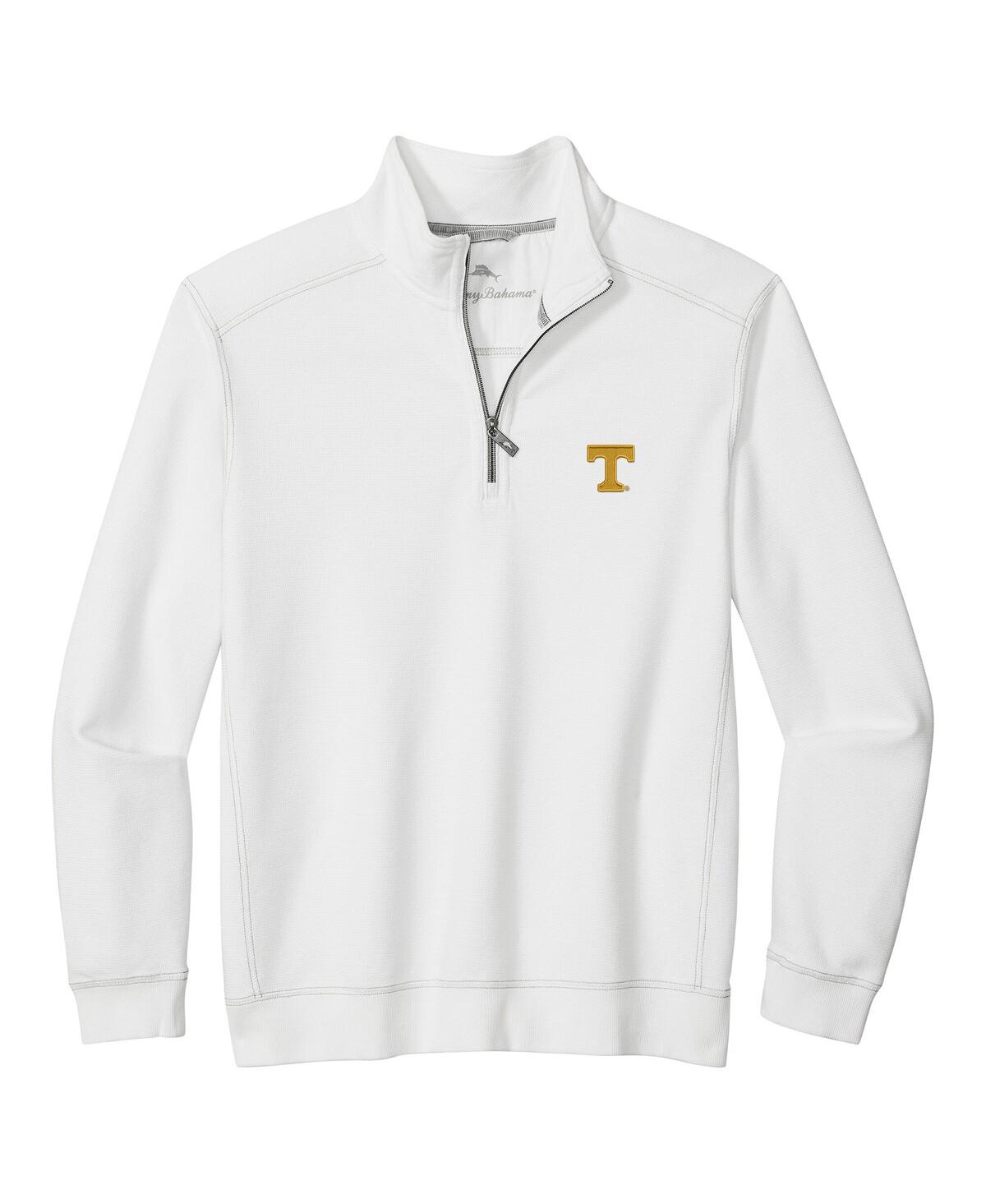 Tommy Bahama Men's White Tennessee Volunteers Montego Bay Half-zip Jacket In White