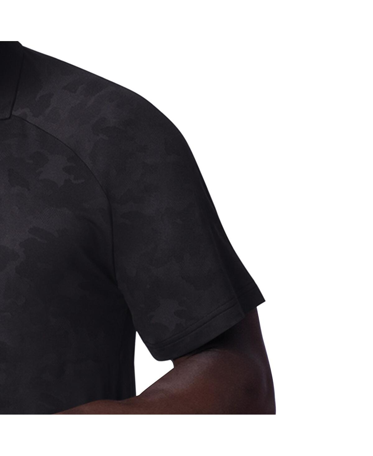 Msx By Michael Strahan Men's Black Las Vegas Raiders Baseline Raglan Polo Shirt In Black