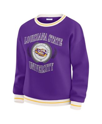 Women's Purple LSU Tigers Seal Sweatshirt