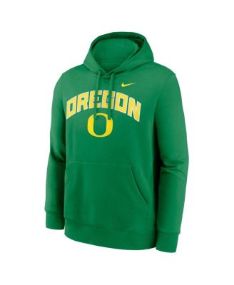 Men's Green Oregon Ducks Club Fleece Arch Pullover Hoodie