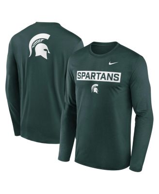 Nike - Men's Green Michigan State Spartans Primetime Campus 2-Hit Legend Dri-FIT Long Sleeve T-Shirt