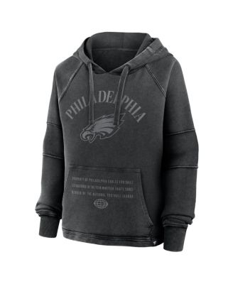 Women's Black Philadelphia Eagles Oversized Raglan Gridiron Hoodie