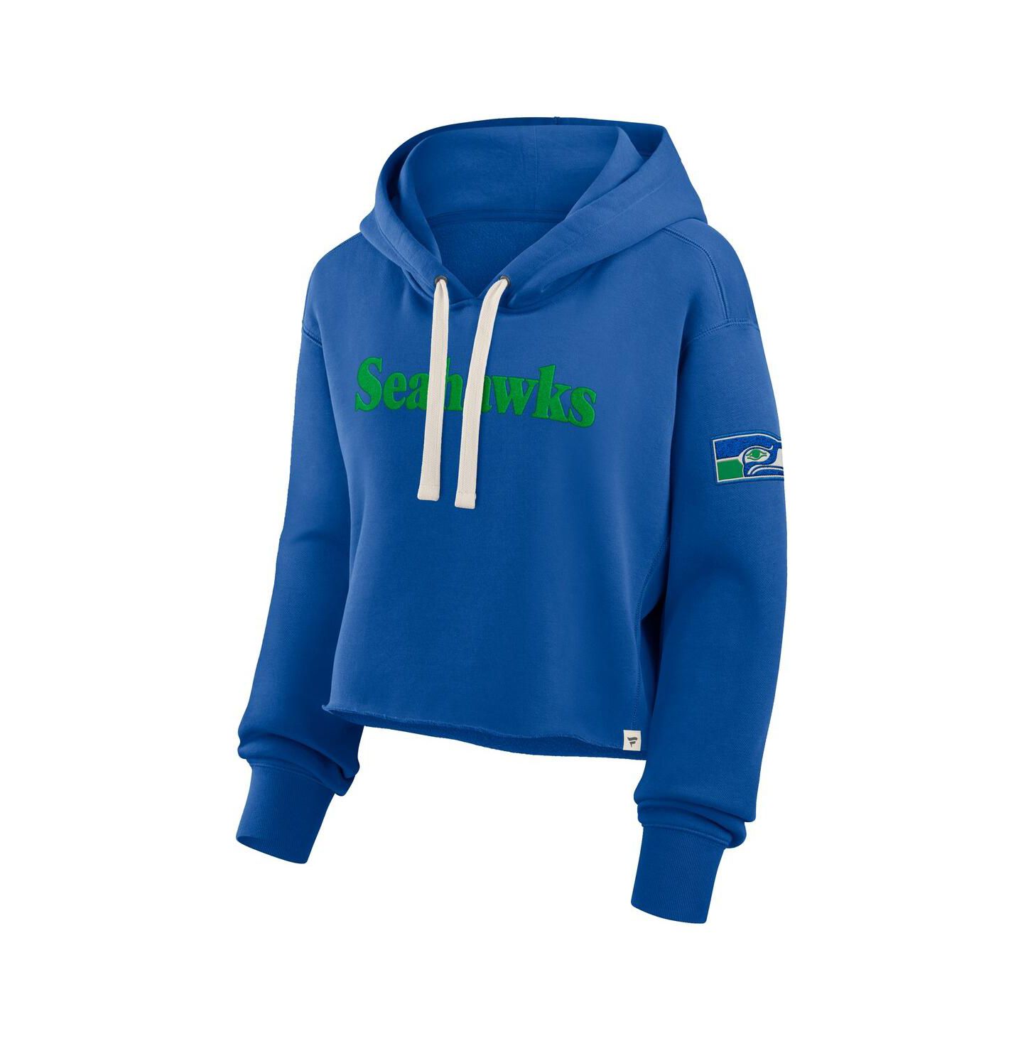 Женское худи Fanatics Royal Seattle Seahawks Oversized Hometown Heritage Cropped — фото 2