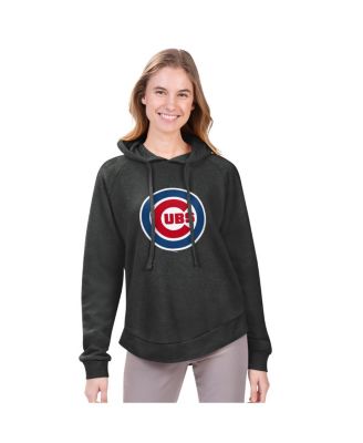 G-III 4Her by Carl Banks - Women's&nbsp; Heather Charcoal Chicago Cubs Angel Raglan Fleece Pullover Hoodie