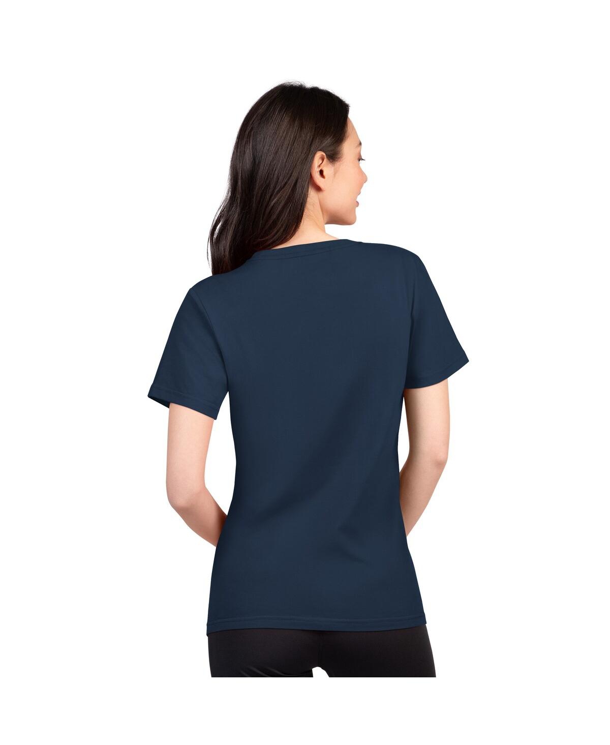 G-iii 4her By Carl Banks Women's Navy Seattle Seahawks Super-slim Lightweight Winning Crew T-shirt In Blue