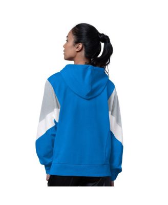 Women's Blue Detroit Lions Scrimmage Hoodie