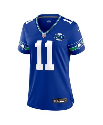 Women's Jaxon Smith-Njigba Royal Seattle Seahawks Alternate 2 50th Season Game Jersey