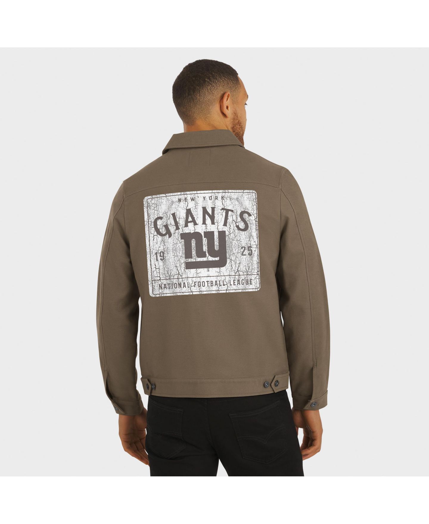 Мужская куртка Fanatics New York Giants Trucker на пуговицах, Tan — фото 5
