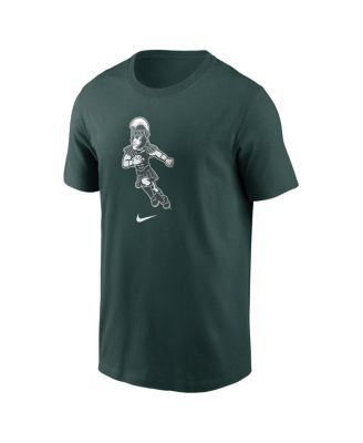 Men's Green Michigan State Spartans Football Sparty Sport T-Shirt