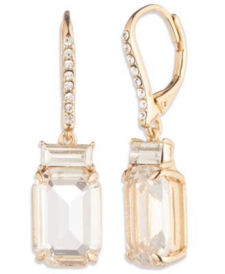 Glass Stone Drop Earrings