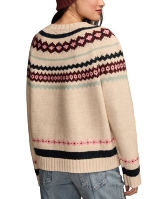 Women's Fair Isle Crew neck Sweater