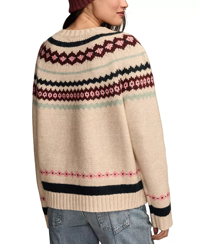 Women's Fair Isle Crew neck Sweater - thumbnail 8