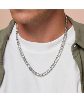 Stainless Steel (304) 8MM Figaro Chain Necklace 22'' and Bracelet 8.5'' Set