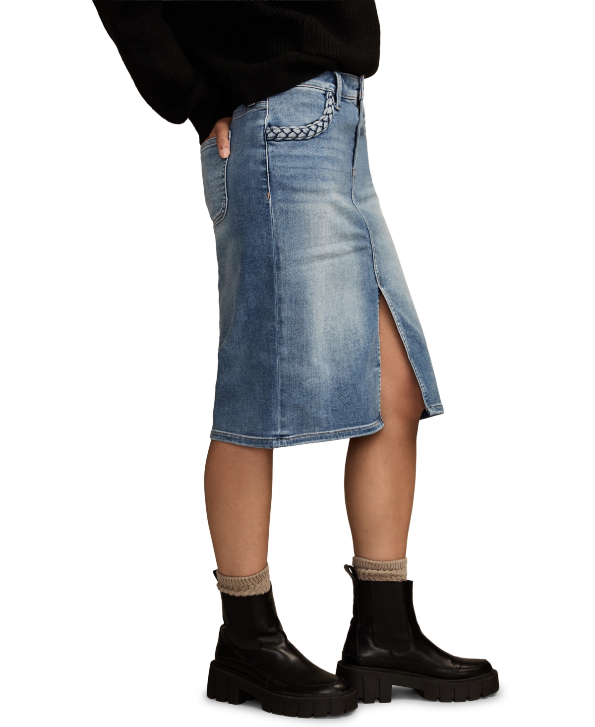 Lucky Brand Women's Legend Denim Midi Skirt