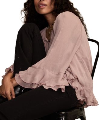 Women's Ruffle Chiffon Top