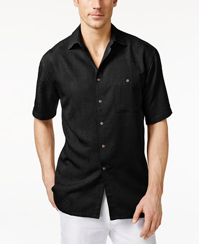 Campia Moda Men's Tonal Tribal Geometric-Print Short-Sleeve Shirt