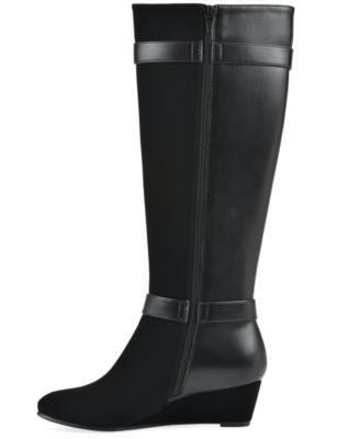 Women's Cheers Tall Shaft Wide Calf Wedge Boot