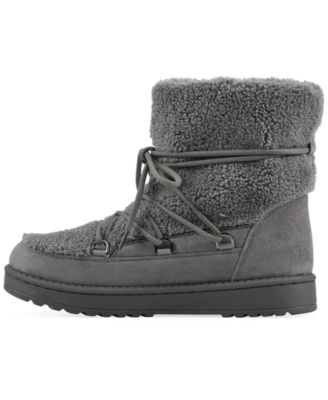 Women's Isador Faux Sherpa Lace-up Boots