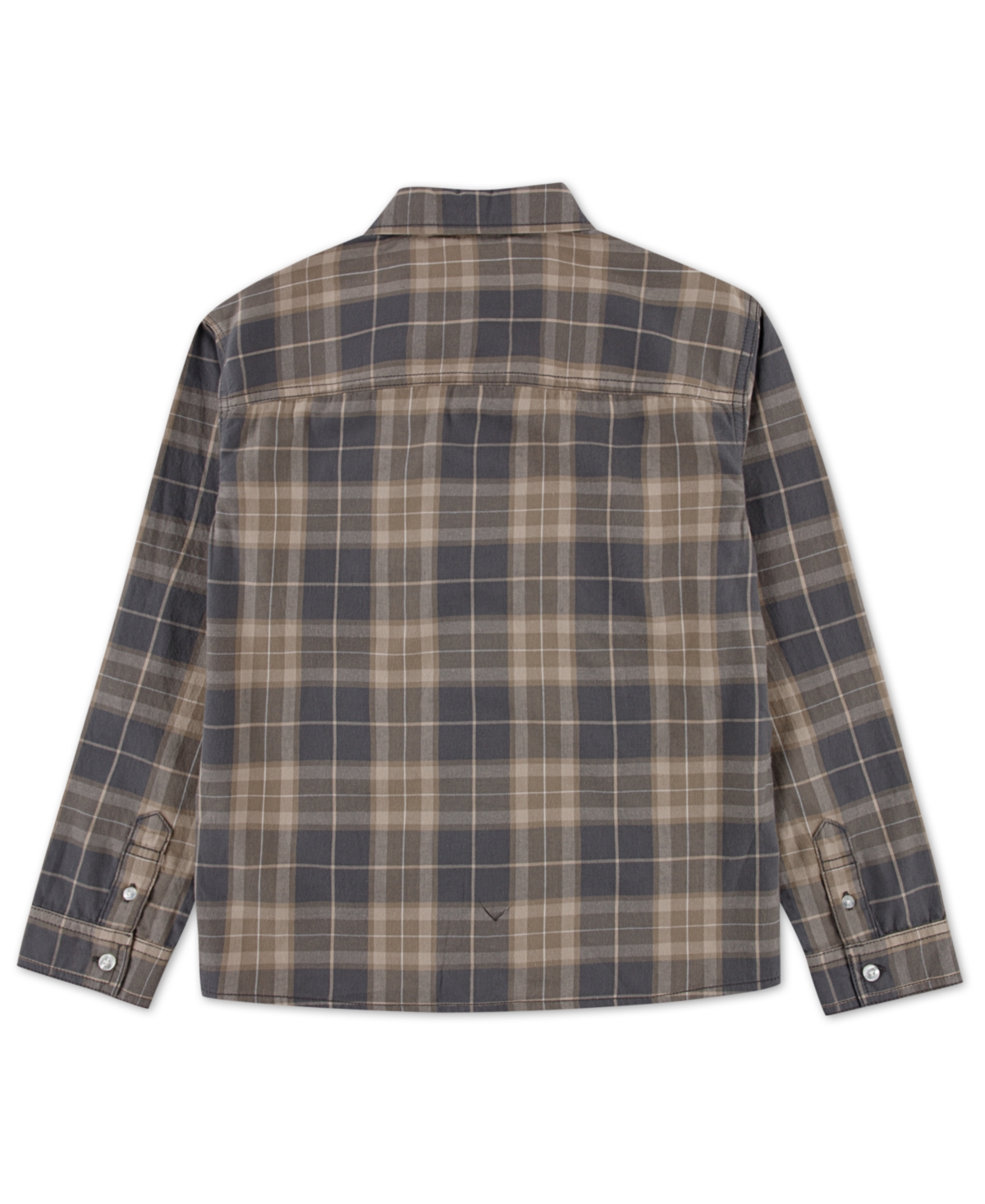 Abercrombie Little And Big Boys Luxe Twill Shirt In Gray
