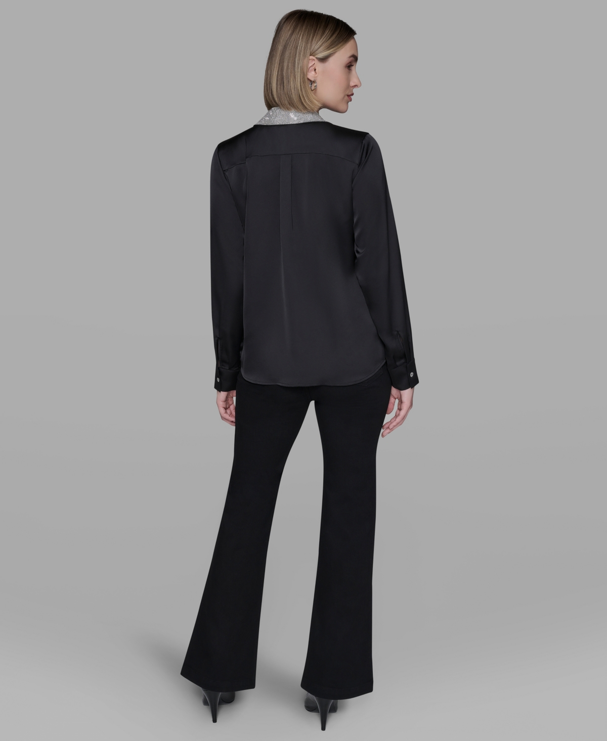 Karl Lagerfeld Paris Women's Collared Neck Shirt