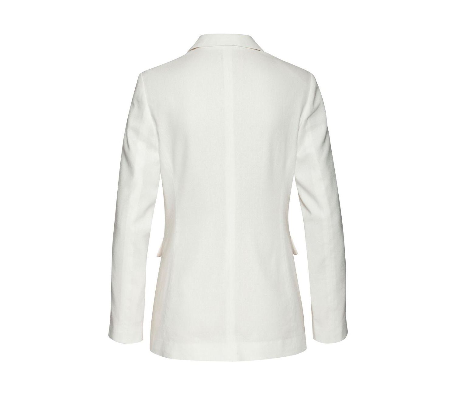 Women's Crochet Detail Linen with Pockets Blazer