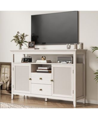 Exquisite Rattan Accent Cabinet with Ample Storage Stylish Boho Design and Wide Usage